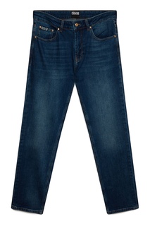 Темно-синие джинсы с пятью карманами Versace Jeans
