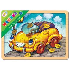 Пазл деревянный Step Puzzle Каруселька. Машина