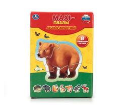 Пазл-макси Умка Лесные животные 8 развивающих картинок карт. кор. из мгк
