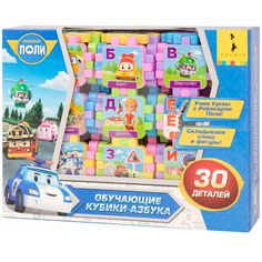 Кубики-азбука Robocar Poli обучающие