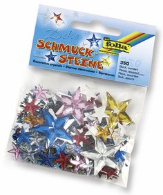 Folia, Стразы декоративные из акрила"Звезды" 350 шт.
