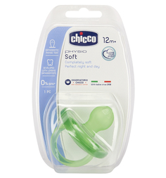 Пустышка Chicco Physio Soft силикон, с 12 мес
