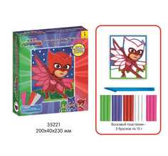 Картина из пластилина восковой PJ Masks Герои в масках Отважная Алетт