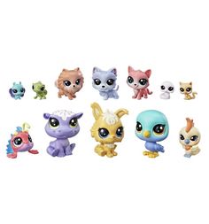 Игровой набор Littlest Pet Shop 12 Счастливых петов Капкейк