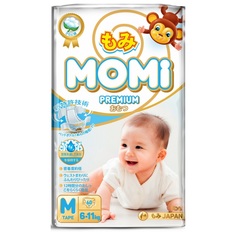 Подгузники Momi Premium (6-11 кг) шт.