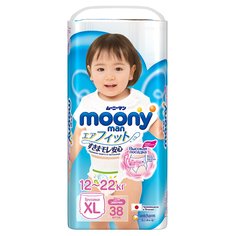 Трусики-подгузники Moony Girl для девочек (12-17 кг) шт.