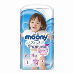 Трусики-подгузники Moony Girl для девочек (9-14 кг) шт.