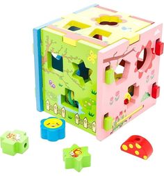Развивающая игрушка Mapacha Радужный кубик, 14 см
