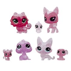 Игровой набор Littlest Pet Shop Холодное царство 7 петов розовый
