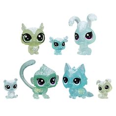Игровой набор Littlest Pet Shop Холодное царство 7 петов зеленый