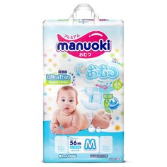 Подгузники Manuoki (6-11 кг) шт.