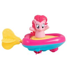 Игровой набор для ванны My Little Pony Пинки Пай в заводной лодочке, 15 см
