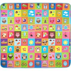 Развивающий коврик Mambobaby Совята 180 х 200 см