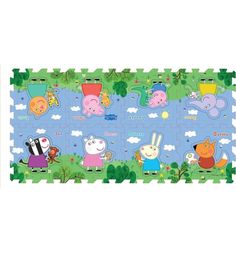 Коврик-пазл Peppa Pig Пеппа и друзья (8 дет.) 126 х 62 см