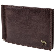 Зажим для купюр Dimanche Camel Premium 919/K, натуральная кожа коричневый