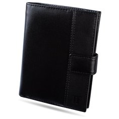 Портмоне Dimanche Classic 001, натуральная кожа черный