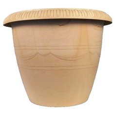 Горшок ТЕК.А.ТЕК Le Jardin 105-3 мраморно-золотой