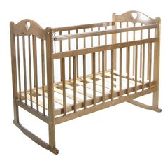 Кроватка everflo Pali (ES-001) (качалка), на полозьях caramel