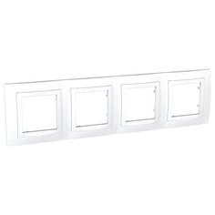 Рамка 4п Schneider Electric UNICA MGU2.008.18, белый