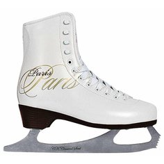 Фигурные коньки СК (Спортивная коллекция) Paris Lux Fur белый р. 41
