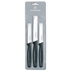 Набор VICTORINOX Swiss classic 3 ножа 6.7113.3/6.7111.3 черный