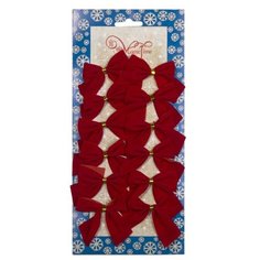 Набор елочных игрушек Magic Time Бант (78671) красный