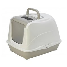 Туалет-домик для кошек Moderna Flip Cat Large 50х39х37 см светло-серый