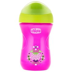 Поильник Chicco Easy Cup, 266 мл розовый/зеленый