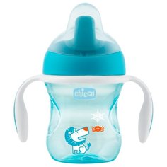 Поильник Chicco Training Cup, 200 мл голубой