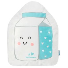 Подушка декоративная Крошка Я Молочко 36 х 44 см белый/голубой
