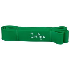 Эспандер универсальный Indigo петля сопротивления Кроссфит POWER 208 х 4.4 см зеленый