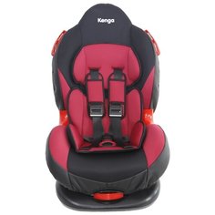 Автокресло группа 1/2 (9-25 кг) Kenga BS02 SA, черный/красный