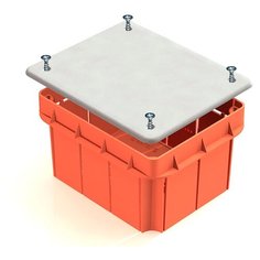 Распределительная коробка TDM ЕLECTRIC SQ1403-1026 скрытый монтаж 172x96 мм оранжевый/белый