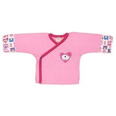 Распашонка lucky child размер 20 (62-68), розовый