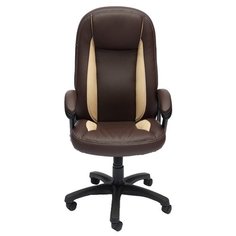 Компьютерное кресло TetChair Бриндиси, обивка: искусственная кожа, цвет: коричневый/бежевый