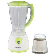 Стационарный блендер Sakura SA-6220MGR, белый/зеленый