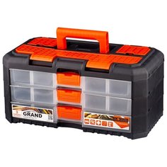 Ящик с органайзером BLOCKER Grand 3 секции BR3736 40x21.9x19.7 см черный/оранжевый