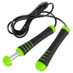 Скакалка утяжелённая Lite Weights 0133LW черный/зеленый 273 см