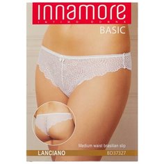 Innamore Трусы Бразильяна Lanciano средней посадки кружевные, размер 1, nero