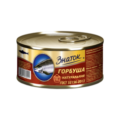 Знаток Горбуша натуральная, 240 г