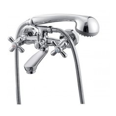Смеситель для ванны с душем KAISER Carlson 11044 двухрычажный хром