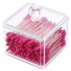 Контейнер UVOO для ватных палочек, дисков Mini box прозрачный
