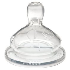 Соска Bebe confort Maternity силиконовая S3 для густых жидкостей 6м+ 2шт