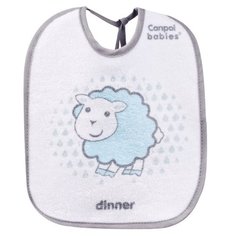Canpol Babies Набор нагрудников Cotton terry bibs 3 pcs, 3 шт., расцветка: голубой