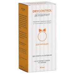 DryControl дезодорант, ролик, для женщин, без спирта и алюминия, 60 мл