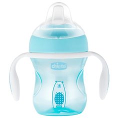 Поильник Chicco Transition Cup, 200 мл голубой