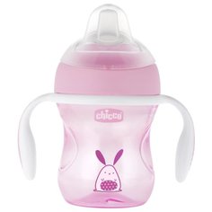 Поильник Chicco Transition Cup, 200 мл розовый