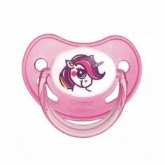 Пустышка латексная ортодонтическая Canpol Babies FairyTales 6-18 м (1 шт.) розовый