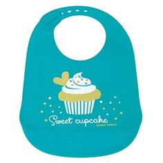 Canpol Babies Нагрудник Silicone bib, 1 шт., расцветка: голубой