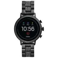Часы FOSSIL Gen 4 Smartwatch Venture HR (stainless steel) black crystals